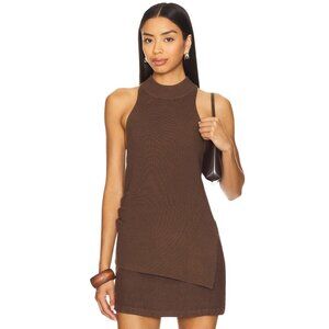 HEARTLOOM Jones Top in Mocha Small New Womens Knit Sweater Sleeveless Tank